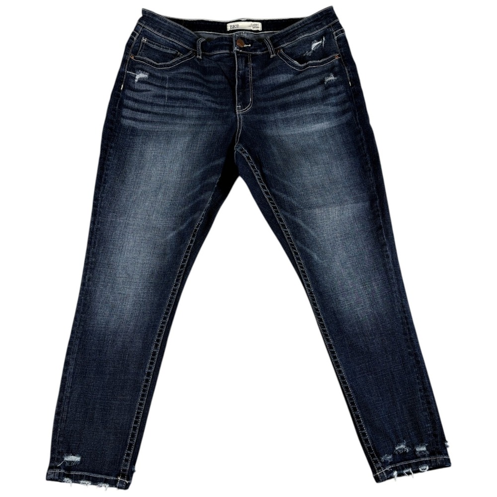 Buckle BKE Gabby Curvy Fit Ankle Skinny Jeans Womens 31 Blue Cotton High Rise